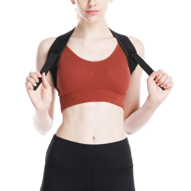 Men Women Brace Support Belt Adjustable Breathable Clavicle Spine Back Shoulder Lumbar Anti-Humpback Back Posture Corrector