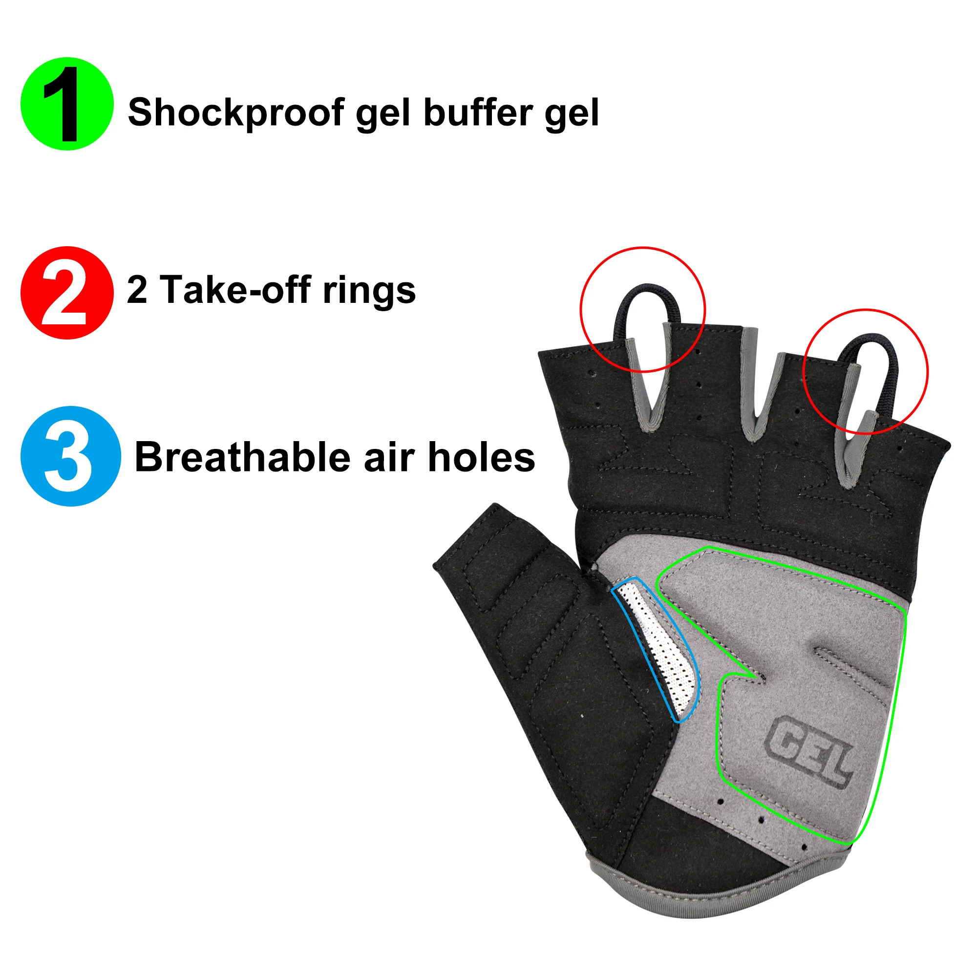 DAREVIE MTB Cycling Gloves Half Finger Taiwan Fabric Gel Padded Shockproof Breathable Quick Dry Cool cycling gloves