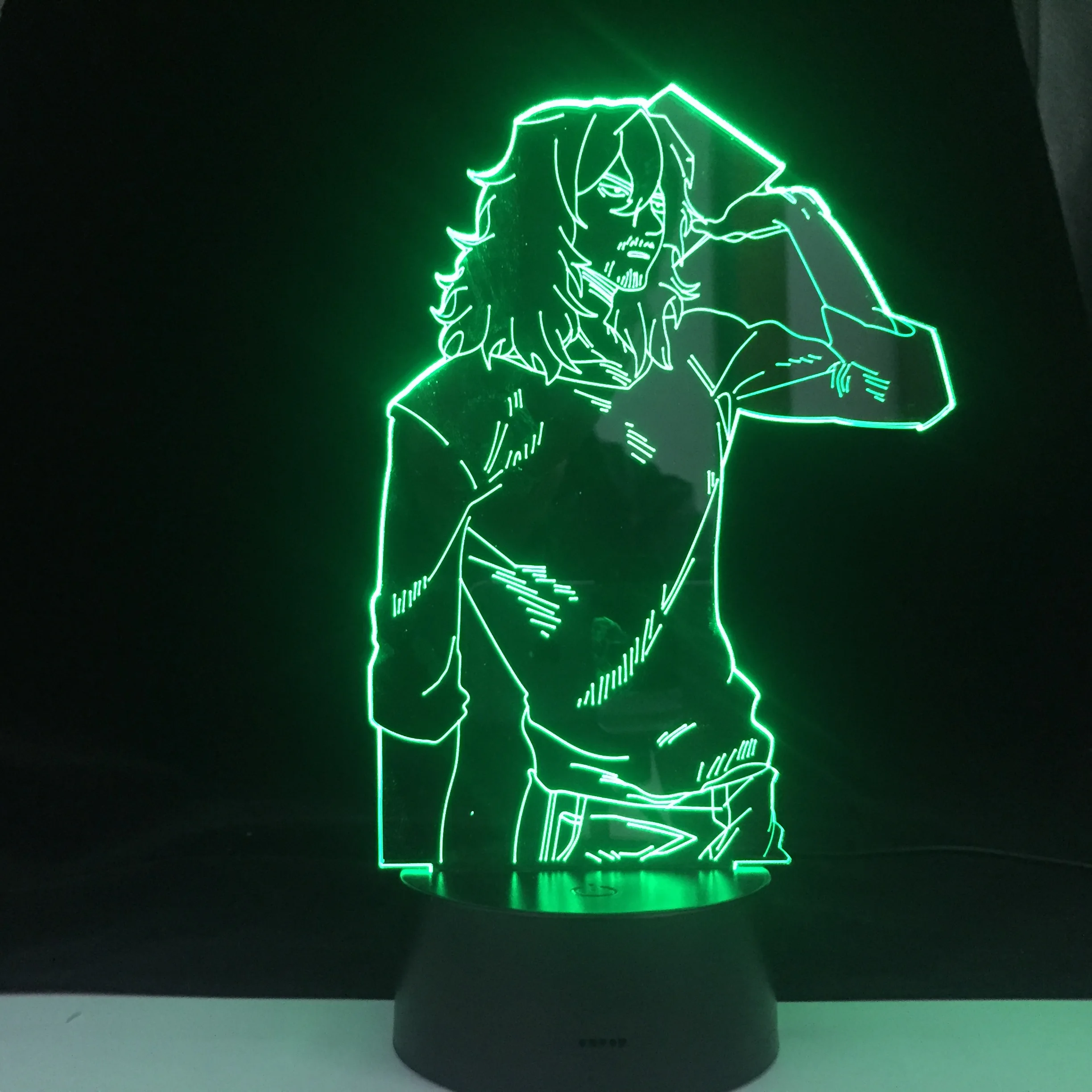 Светодиодсветодиодный аниме лампа SHOTA AIZAWA MY HERO Академия 3D LED 7 цветов свет