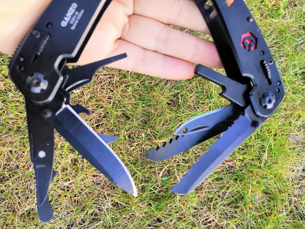 Ganzo G301B многофункциональные черные карманные плоскогубцы портативные складные