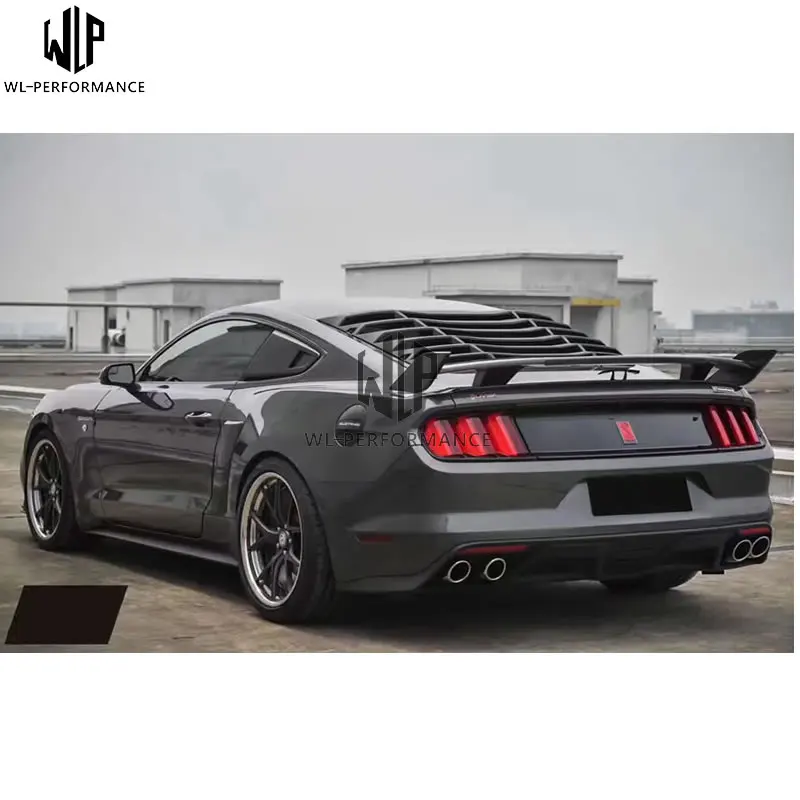 GT350 FRP Неокрашенный автомобильный комплект кузова передний бампер задний диффузор для Ford Mustang GT350 15-17 автомобильный Стайлинг использование
