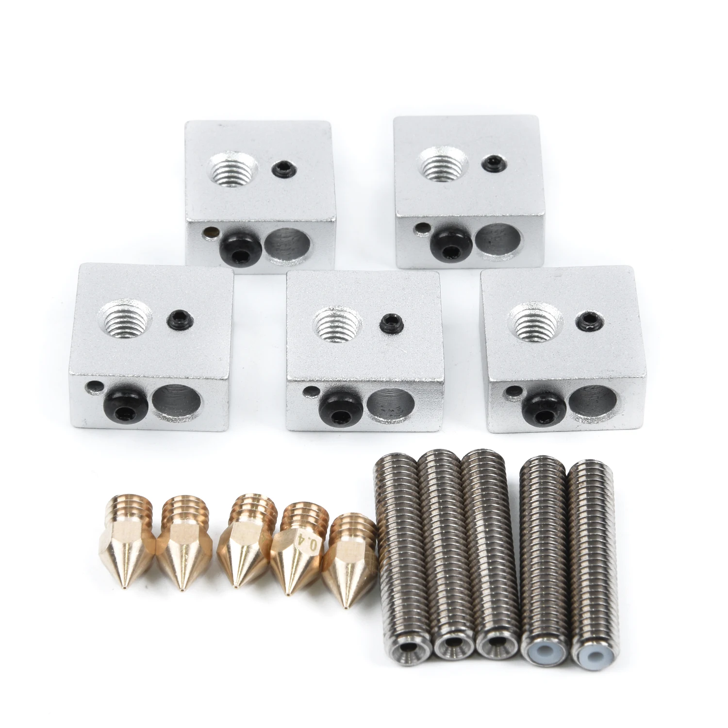 

For MK8 Makerbot 3D Printer Nozzle Brass Print Heater Works Accessory Throat Tube M6 Anet Set