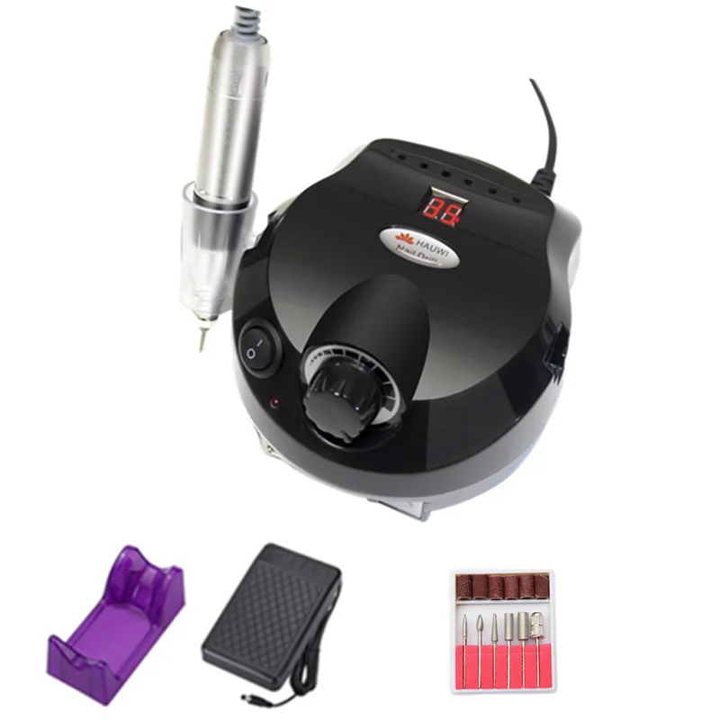 Price 35000 speed professional electric nail drill electric nail machine drill auxiliary pedicure tool set nail file bit tool nail
