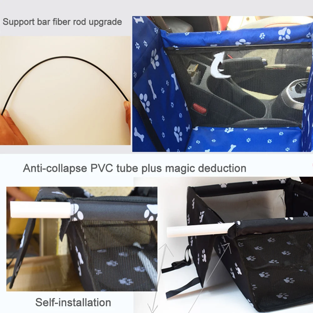 Водонепроницаемый складной Cat Чехол для на автомобильное сиденье для перевозки собак, переноска для собак, для собак безопасный ПЭТ сиденье корзина щенок Дорожная сумка