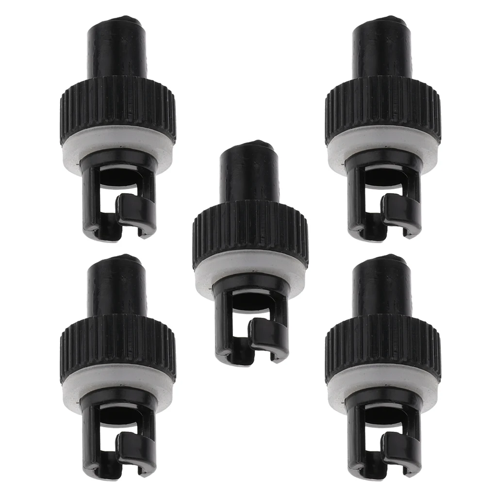 5x Plunger Valve Adapter Air Foot Pump Valve Hose Adapter Connector