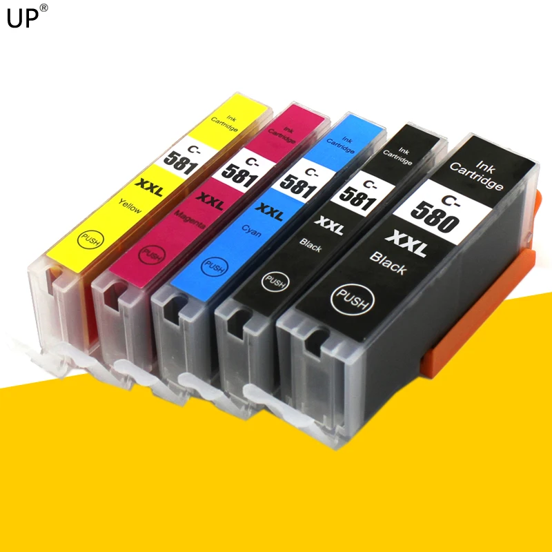 5PK PGI-580 PGI580 581 полный чернильный картридж для принтера canon TR7550 TR8550 TS6150 TS6151 TS8150 TS8151