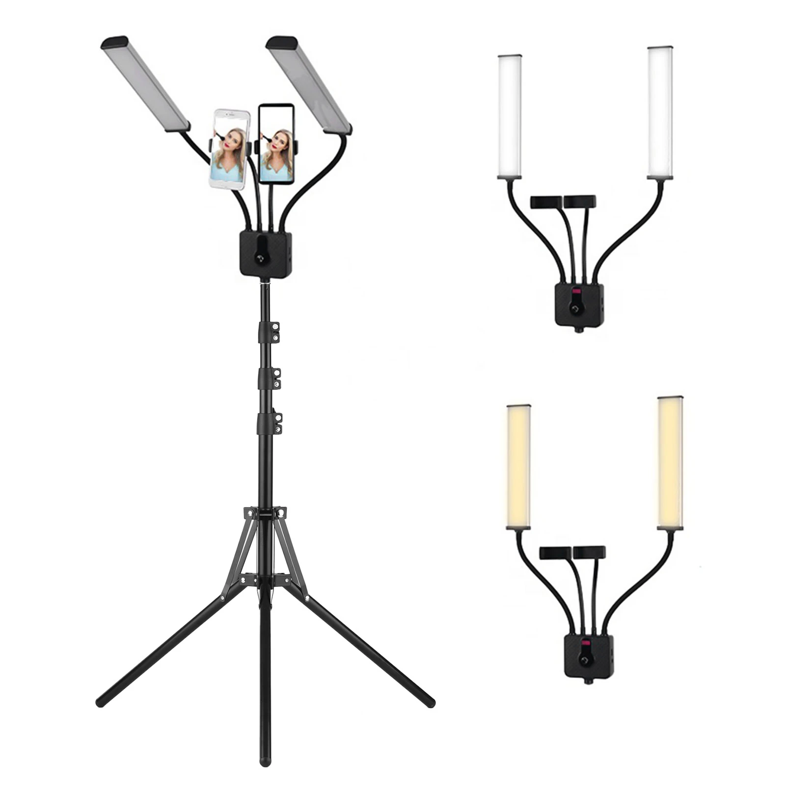 Flexible Double Arms Led Video Light Photography Fill Light 3200k5600k