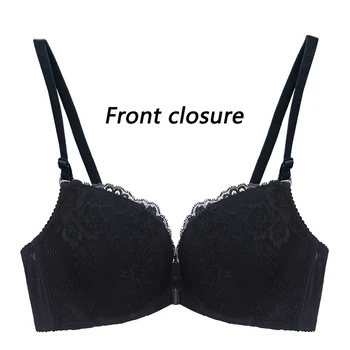 

E lovegirl Summer Thickened Bra Front Closed Lycra Fabric Underwear Breathable Women Sexy Lingerie Lace Comfortable Underwear