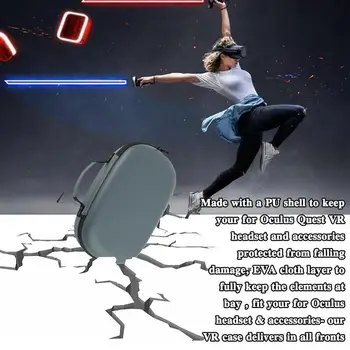 

Suitable for Oculus Quest 2 VR all-in-one accessories travel VR glasses storage box shockproof waterproof bag carrying case