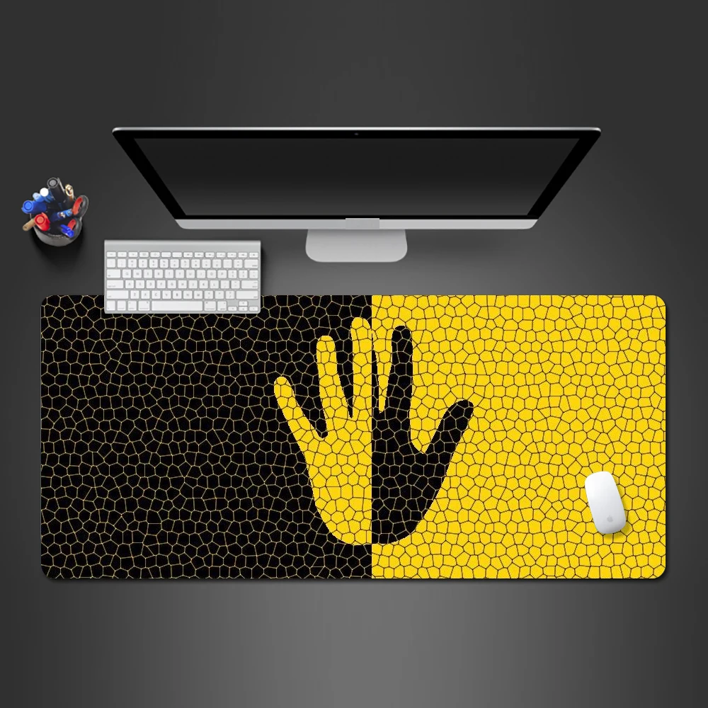 Novel And Creative Yellow And Black Hand Mouse Pad Rubber Mousepad PC