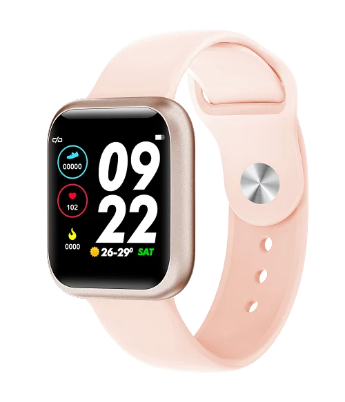 Розовый Часы smartband фитнес-браслет умные часы кровяное Кислородное давление для женщин дистанционное управление смарт-браслет для ios android телефонов - Цвет: Розовый