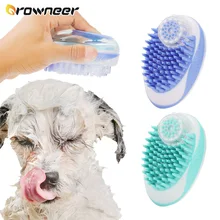 Silicone Pet Dog Shampoo Brush Massage Comb Kitten Puppy Shower Cleaning Tool Safe Soft Cats Grooming Supplies Pets Accessories
