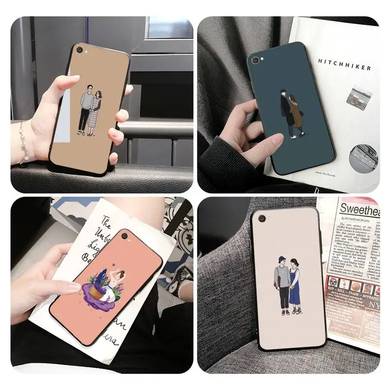 Однотонная одежда вставки мягкий чехол для мобильного телефона Vivo V9 Y85 Y11 Y17 Y67 V5s V5