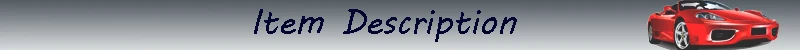item description CAR