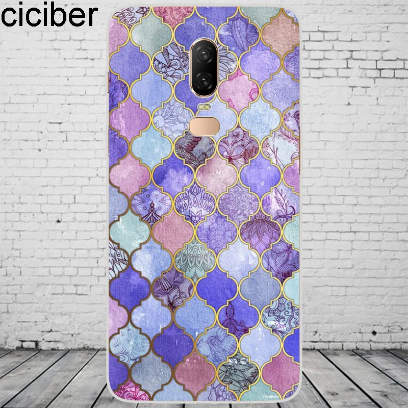 Цветной чехол под мрамор для Oneplus 7 7T Pro 6 6T 5 T чехлы телефонов 1 + оболочка мягкий