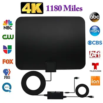 

1180 Miles TV Antenna Indoor TV Digital HD Antenna 4K HD Freeview Life Local Channels Amplifier Signal Booster