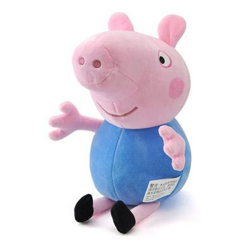 Подлинная Свинка Пеппа 30 см Джордж Плюшевые 8 игрушка-друг Дети День рождения Рождественский подарок Горячая - Цвет: 2