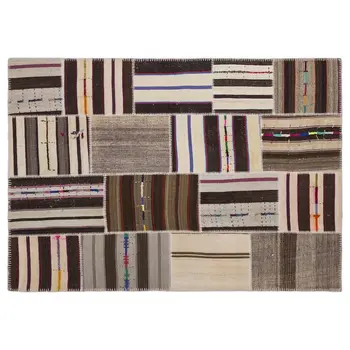 

Handmade Multicolor Vintage Patchwork Rug Area Rug 160x230 Cm-5'3''X7'7''