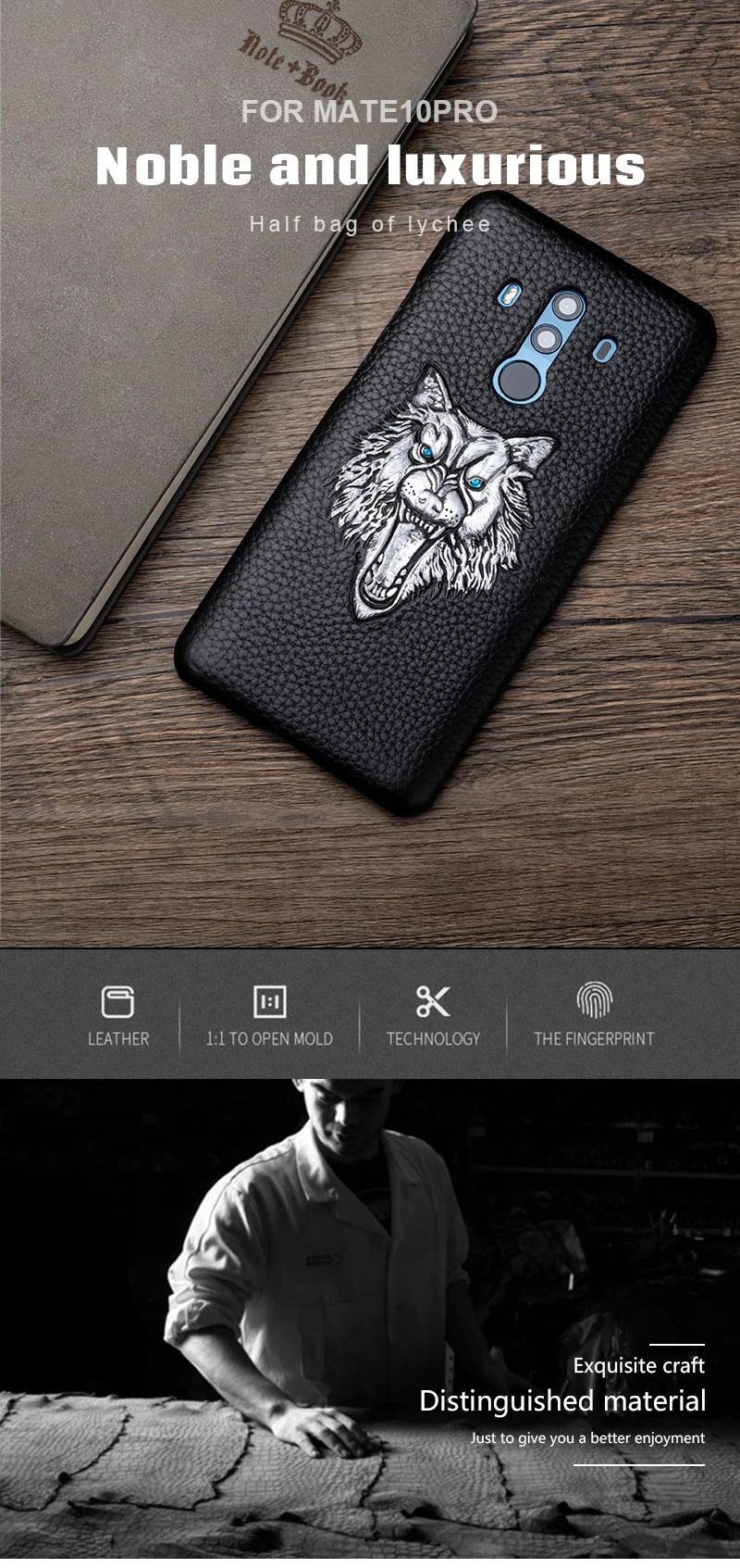 Litchi чехол для телефона с рисунками животных для huawei P10 P20 P30 mate 9 10 20 pro Lite чехол для Honor 7A 8X9 10 V2 lite