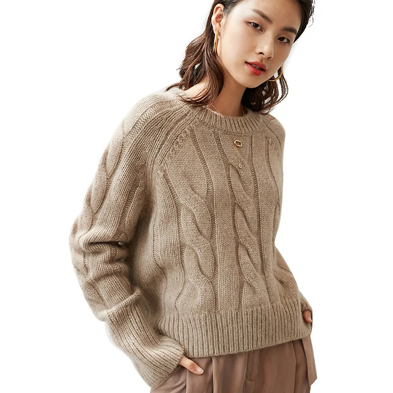 100% Cashmere Thick  Women Sweater and Pullovers