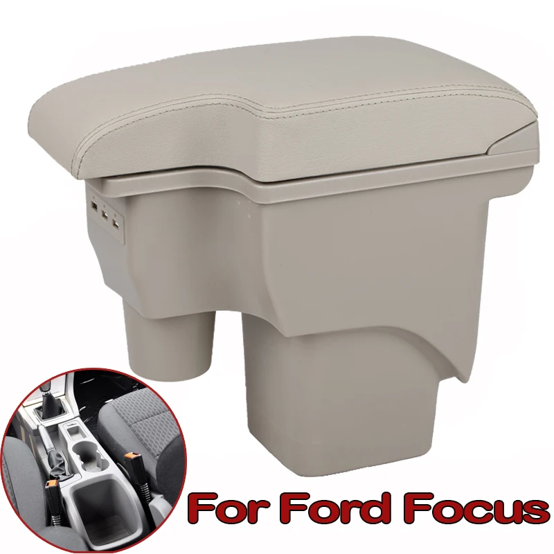 Для Ford Focus 2 подлокотник коробка центральный магазин Mk2 содержимое коробка продукты интерьер подлокотник хранения автомобиля-Стайлинг Аксессуары запчасти