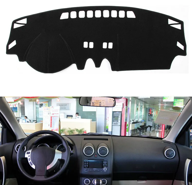 

For Nissan Qashqai J10 2006 - 2013 Car Styling Dashboard Cover Dashmat Mat Pad Interior Sun Visor Shade Carpet Anti-UV Protector