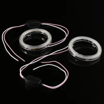 

2Pcs DC 12V 60mm COB Angel Eye Halo Car LED Light Ring Headlight DRL Lamp White 28GC