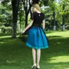 5 Layers 60cm Midi Tulle Skirt Princess  Womens Adult Tutu Fashion Clothing Faldas Saia Femininas Jupe Summer Style ► Photo 2/6