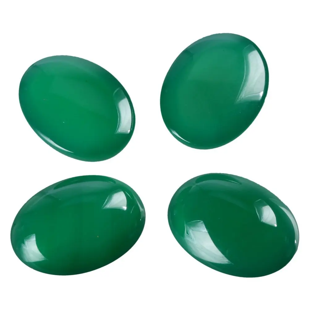 Натуральный Кабошон зеленого агата кабошон 22x30 мм овальный 10 шт./лот | Украшения и