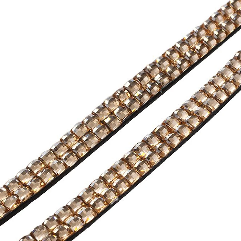 2 шт Rhinestone Bling Crystal пользовательский ремешок вертикальный держатель удостоверения личности(Шампань и красный