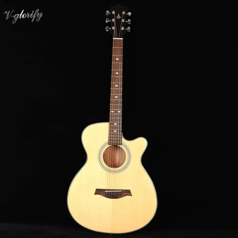 Акустическая электрическая гитара с тонким корпусом 40 дюймов|acoustic guitar|electric acoustic