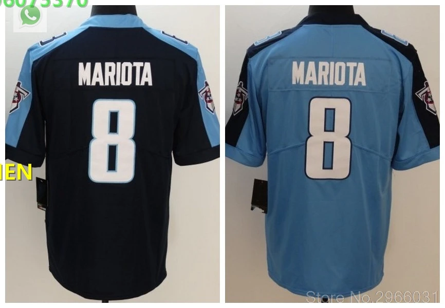 А+++ Качественная мужская футболка для взрослых 8 Marcus Mariota Tennessee