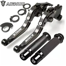 CNC Aluminum Motorcycle Accessories Brakes Clutch Lever & Handle Grips for kawasaki Z750R Z750 R Z 750R Z 750 R 2011 2012
