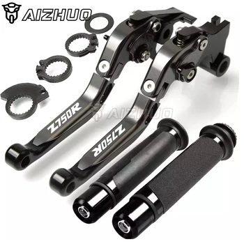 

CNC Aluminum Motorcycle Accessories Brakes Clutch Lever & Handle Grips for kawasaki Z750R Z750 R Z 750R Z 750 R 2011 2012