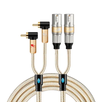 

Hifi Dual RCA male to Dual XLR male Adapter Audio Stereo Cable Amplifier Speaker Mixer Subwoofer Recorders Home Theater Cables