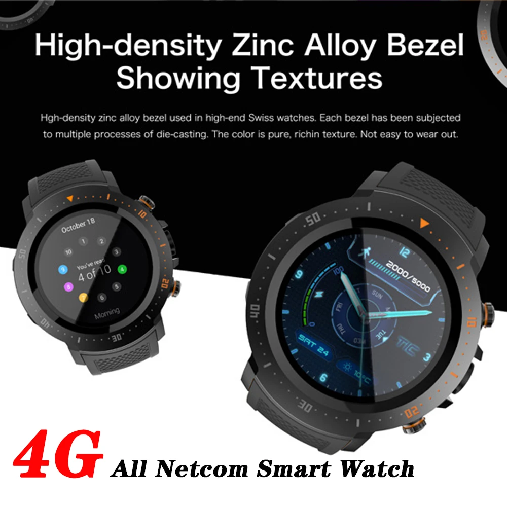 

New Arrival A4 4G Smart Watch 1.39' AMOLED GPS+BDS WIFI IP67 Heart Rate Smartwatch Android 7.1 Sport Fitness for iOS/Android