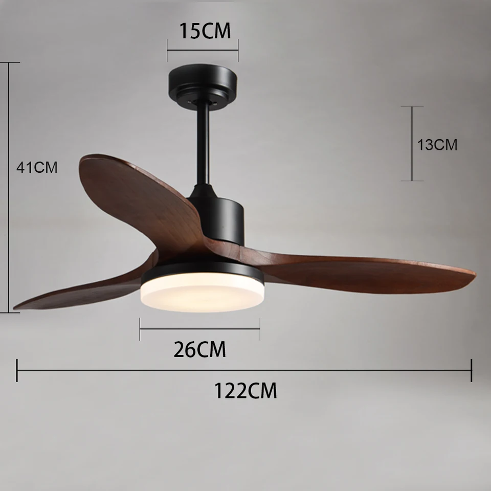 48 Inch Wood Reverse Ceiling Fans Wooden Remote Control Fan