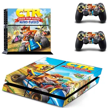 

Crash Team Racing Nitro Fueled CTR PS4 Skin Sticker Decal for PlayStation 4 Console and 2 controller skins PS4 Stickers Vinyl