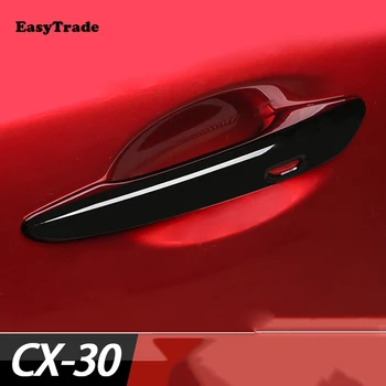

For Mazda CX30 Accessories 2020 Carbon Fiber Car Exterior Door Handle Door Bowl Protection Stickers Exterior Modification Parts