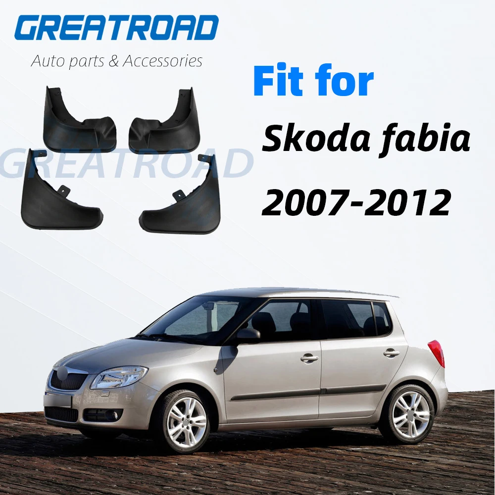 Брызговики 4 шт. брызговики для Skoda Fabia 2007 2008 2009 2010 2011 2012 автомобильные