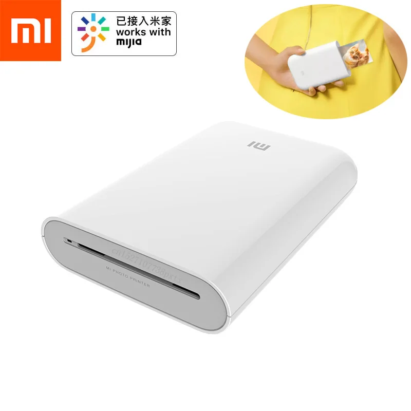 Xiaomi Mijia AR принтер 300 точек/дюйм портативный фото мини карманный с DIY поделиться 500 мАч принтер картинок Карманный принтер работа с Mijia