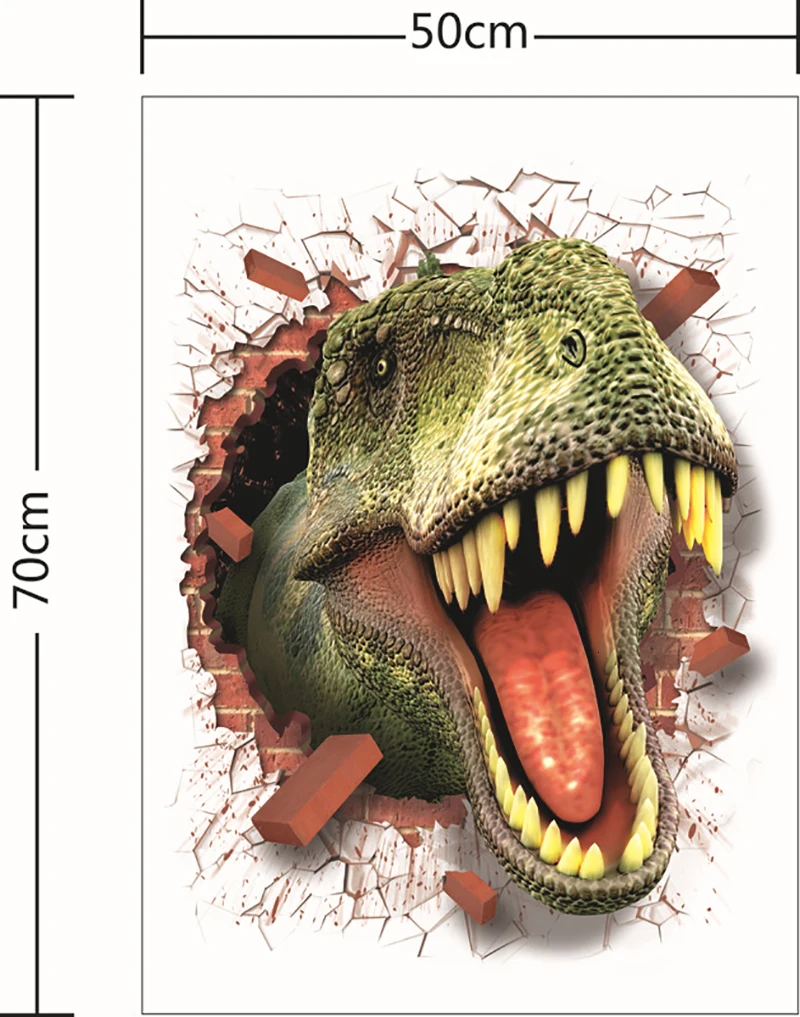 Автомобильные 3D стерео наклейки на стену 3D Динозавр стеклянные наклейки от производителя новые наклейки креативные декоративные обои