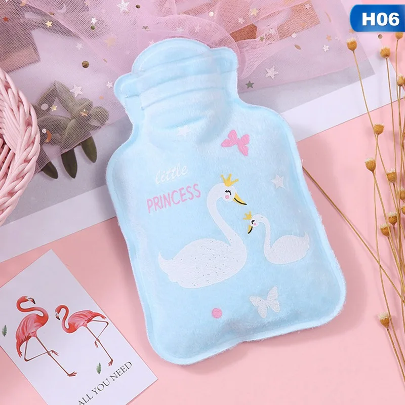 Cartoon Fruit Unicorn Hand Warmer Large Hot Water Bottle Explosion Proof Hot Pack Warm Water Bags Removable Washable Plush Set