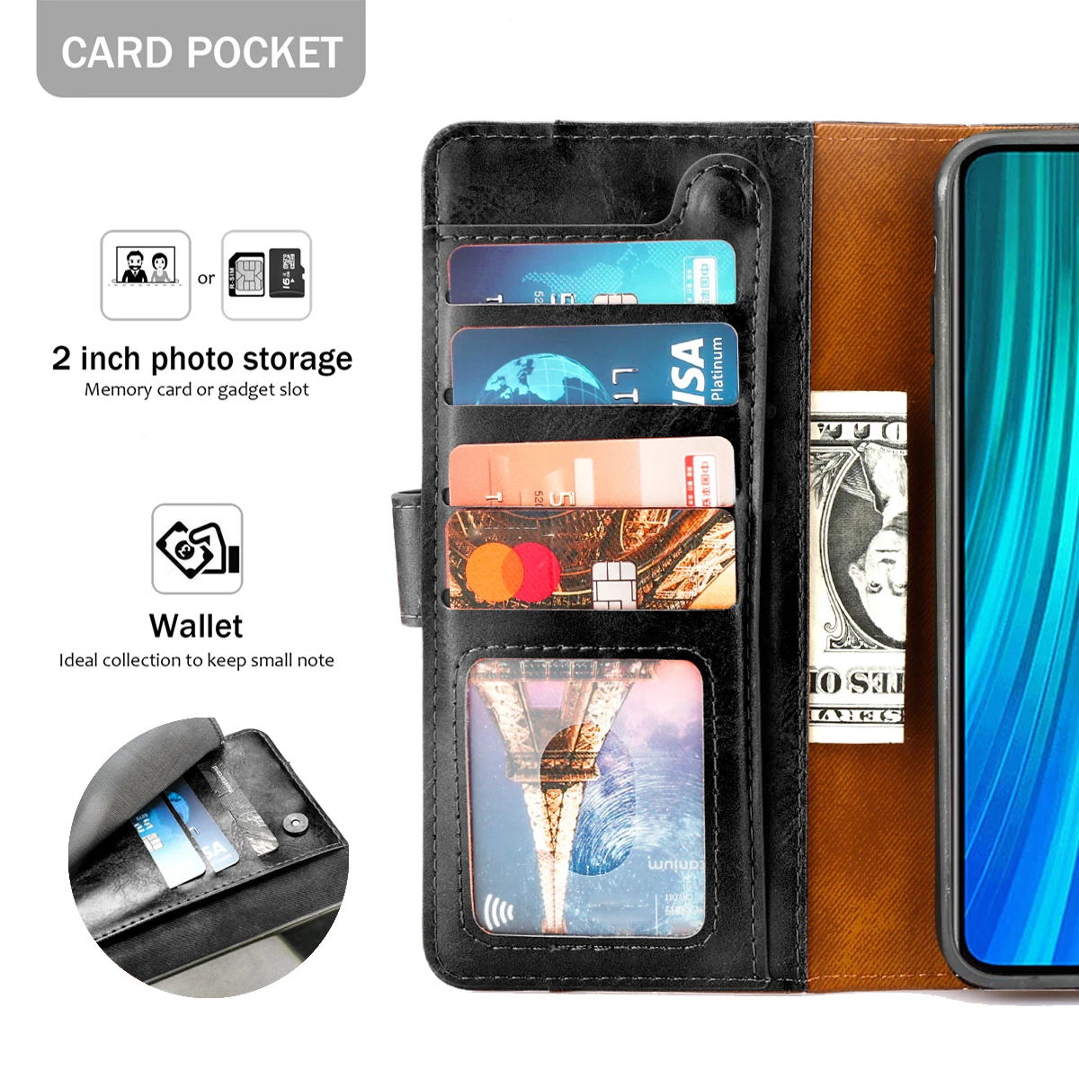 Для Xiao mi Red mi Note 8 Pro Note 7 Чехол из искусственной кожи Бумажник Защитный чехол красный mi 7A Xiaomi mi 9T Pocophone F1 чехол с отделением для карт