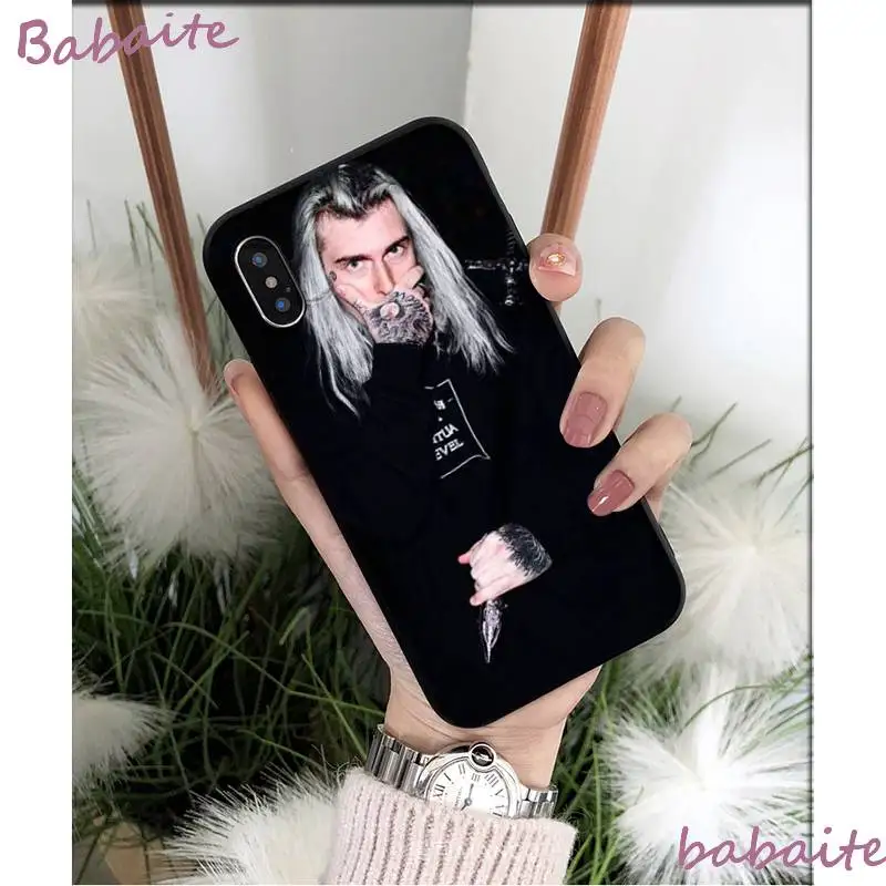Babaite ртути Ghostemane DIY чехол для телефона iPhone 8 7 6 6S Plus X XS Макс 5 5S SE XR Чехол мобильного