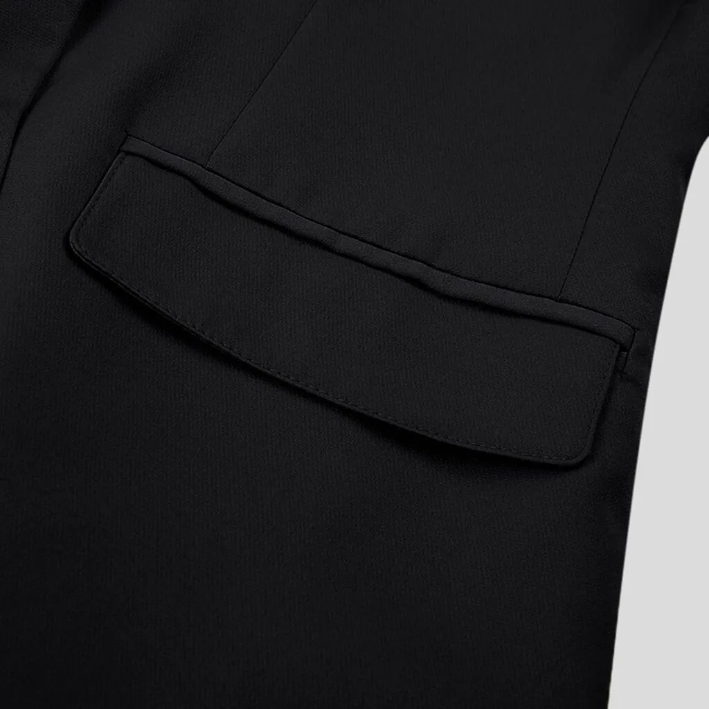 Sytyle Модный женский костюм пальто пиджак в деловом стиле куртка с длинными рукавами верхняя одежда женские блейзеры# J30