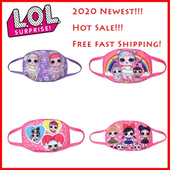 

LOL Surprise Dolls Cartoon Cotton Masks Anti Dust Reusable Breathable Face Mouth Protection LOL Dolls Masks Gifts for Girls