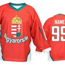 Magarorszag Венгерская команда белый Рен Мужская Ретро Возврат хоккейная Джерси Вышивка сшитая Настроить любое количество и имя