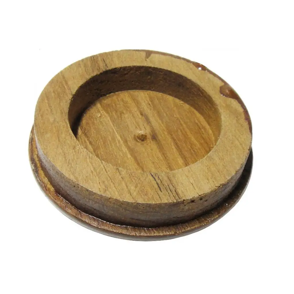 

2-1/2 inch Teak Wood Marine Boat Center Steering Wheel Cap Fit for Boat Steel Wheel