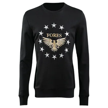 

Pentagram Golden Eagle Pure Cotton Refined Thicken Keep Warm Men's Sweater Tide Brand Sweater Male Cloth Element Men's Wear